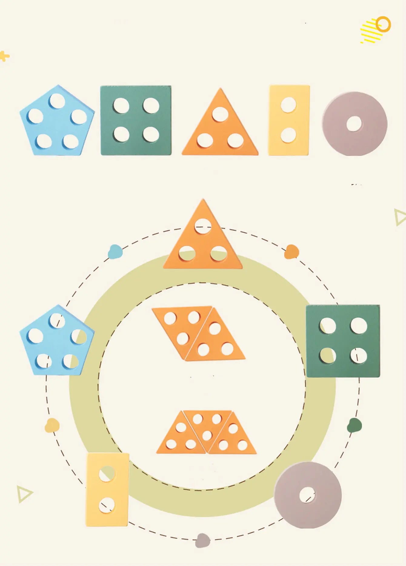 Montessori-Wooden Sorting & Stacking Toys