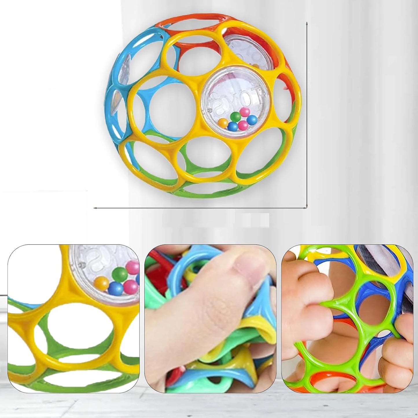 Soft Baby Grasping Rattling Ball
