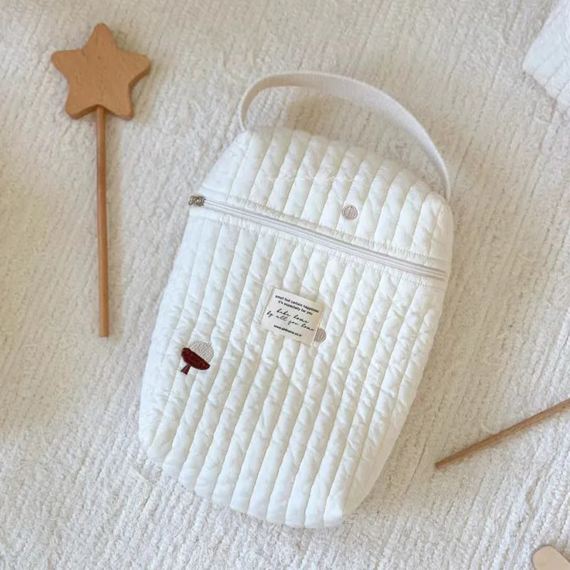 Quilted Baby Diaper Caddy Organizer