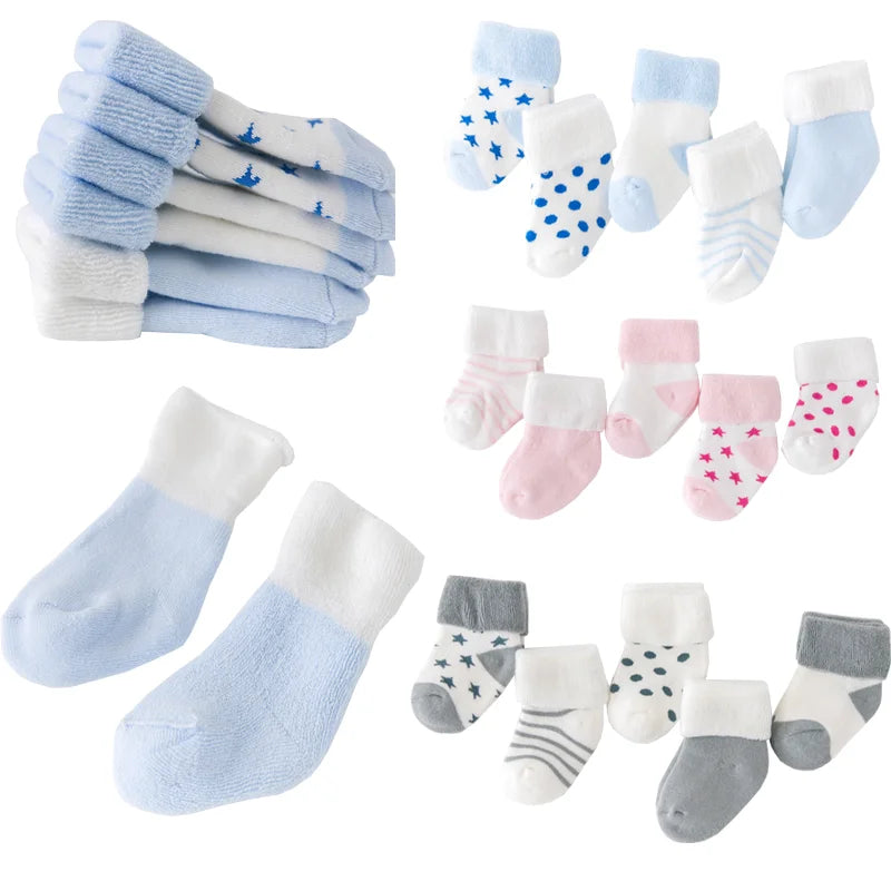 5Pair New boy and girl baby socks