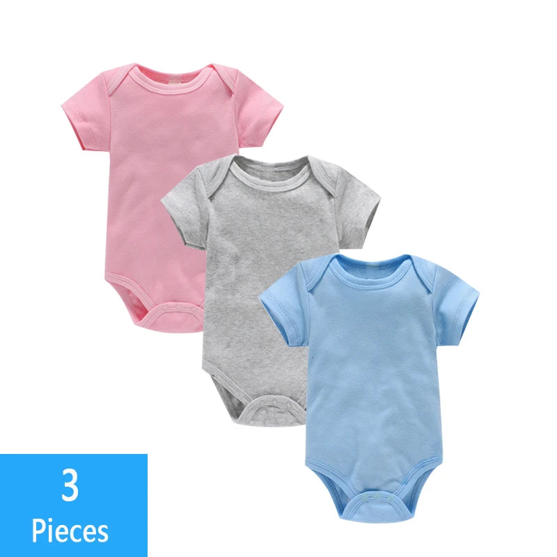 3PCS Soft Cotton Jumpsuit