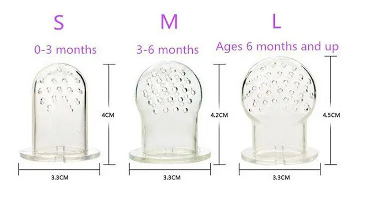 Baby Pacifier fruits and vegetables Silicone Nibbler Feeder