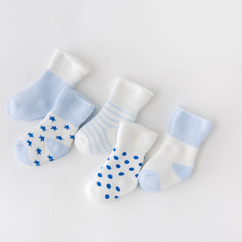 5Pair New boy and girl baby socks