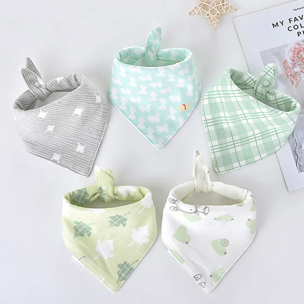 5pcs Cotton Bandana Bibs