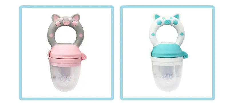 Baby Pacifier fruits and vegetables Silicone Nibbler Feeder