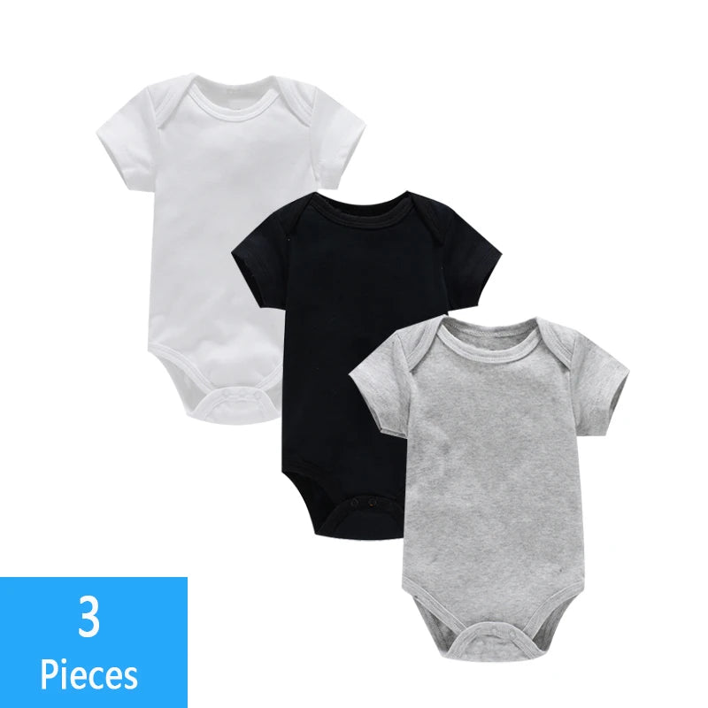 3PCS Soft Cotton Jumpsuit