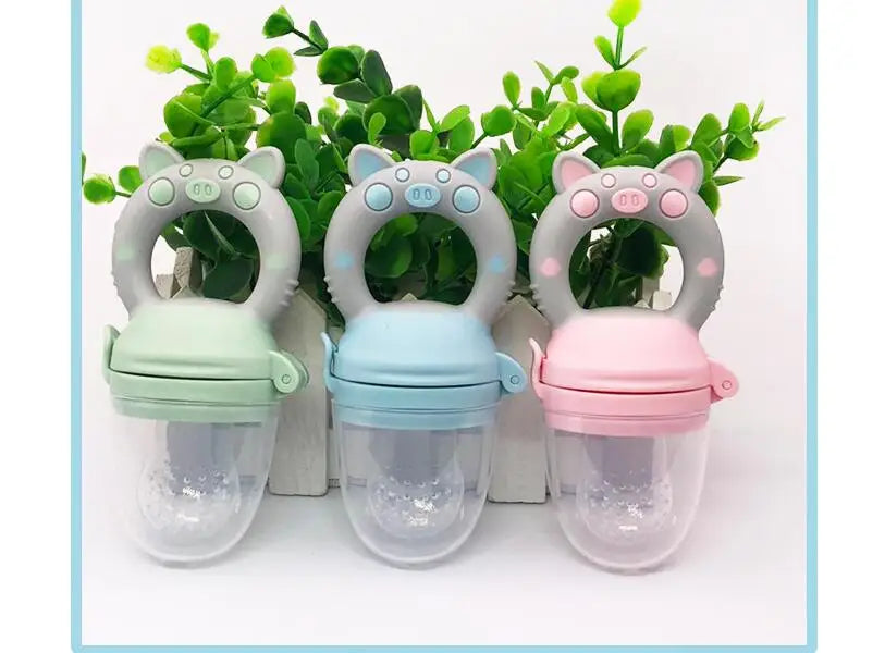 Baby Pacifier fruits and vegetables Silicone Nibbler Feeder