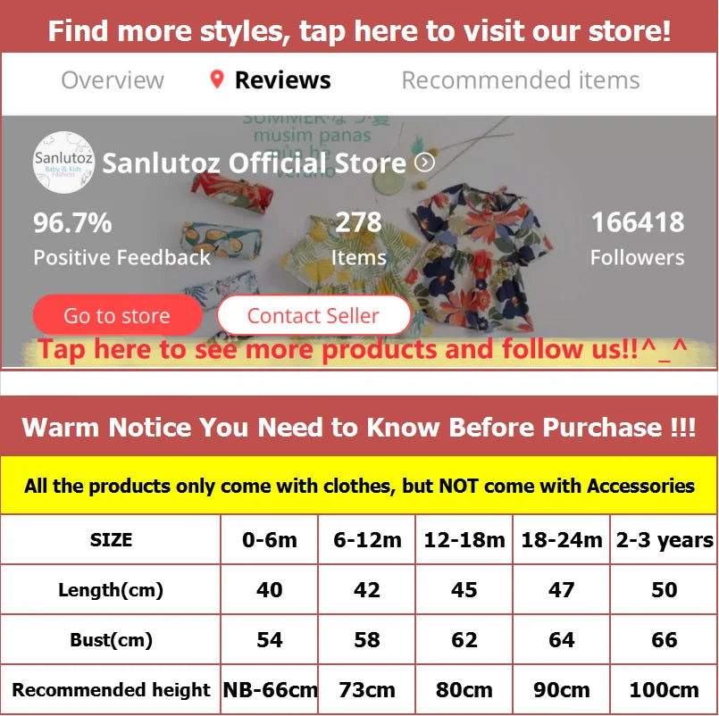 Sanlutoz Newborn Bodysuits