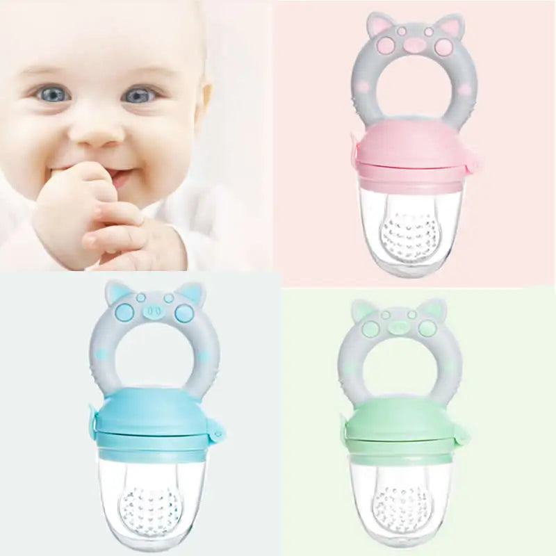 Baby Pacifier fruits and vegetables Silicone Nibbler Feeder