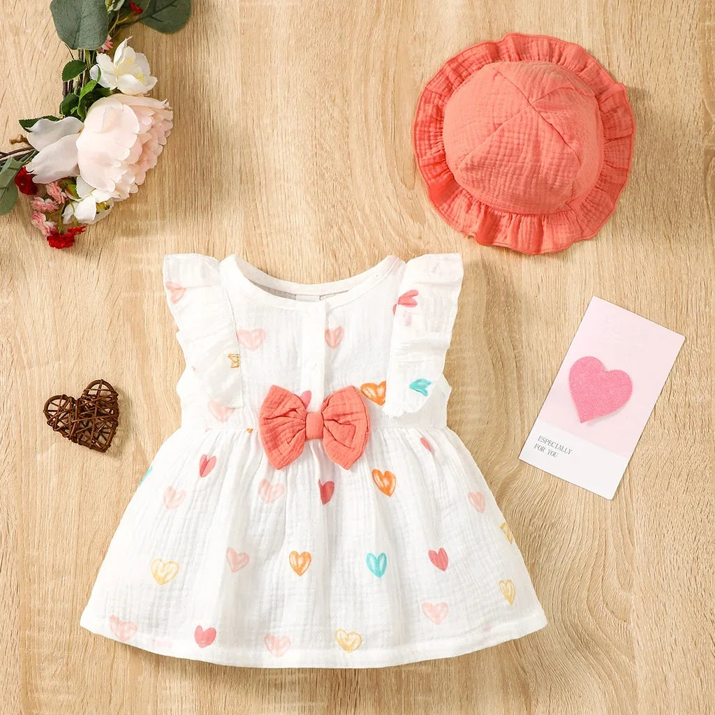 Cilia 2PCS Love Print Dress
