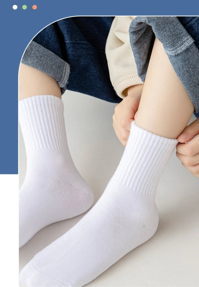 HIDY 5 Pairs Pure Cotton Socks