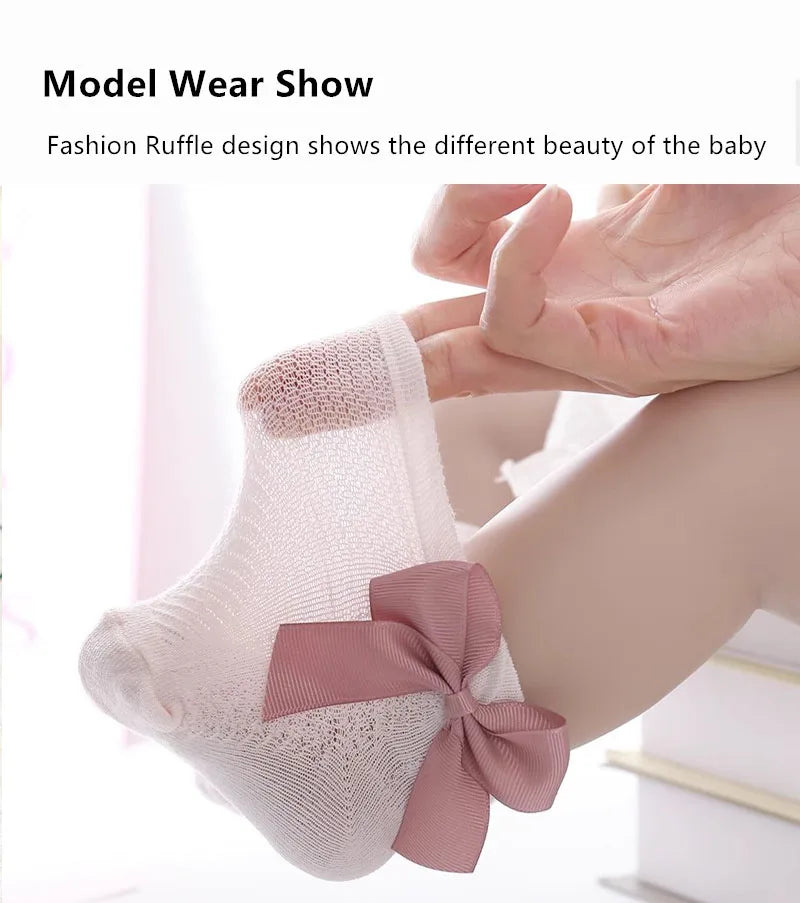 3Pairs Summer Baby Mesh Socks