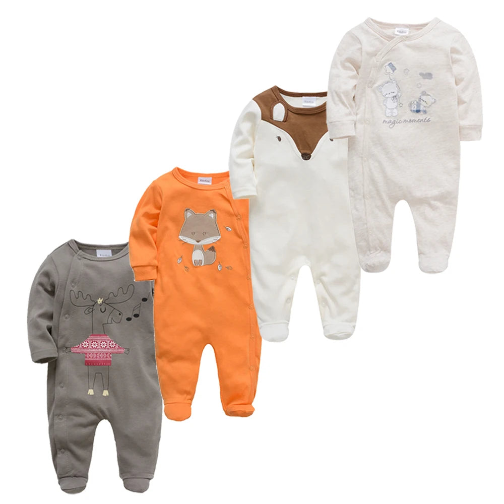 4 Pcs Kavkas Baby Rompers