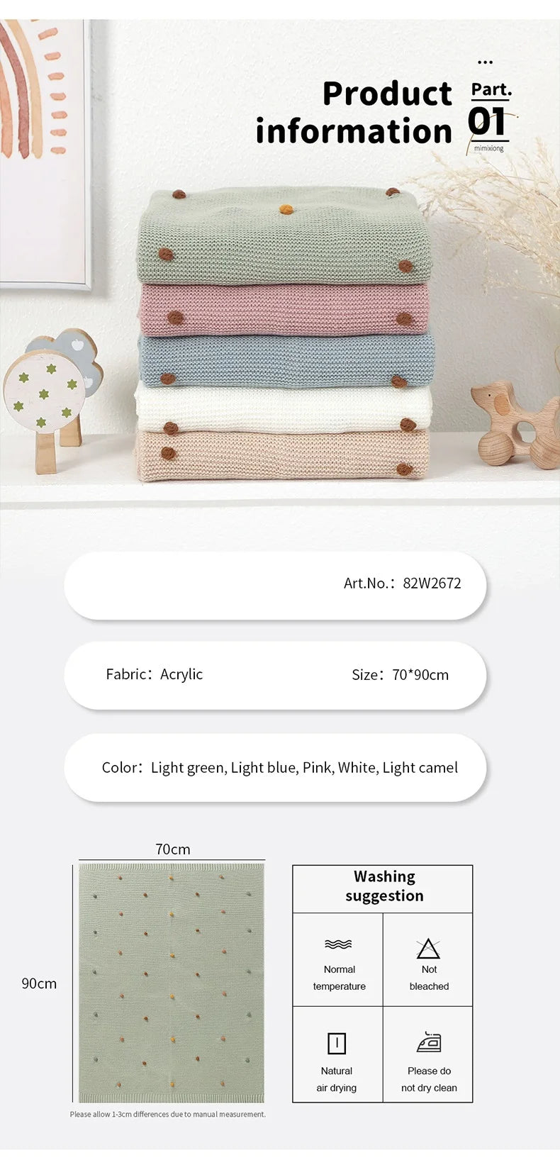 COCO Knit Baby Blanket