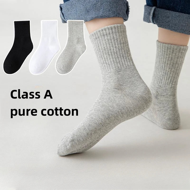 HIDY 5 Pairs Pure Cotton Socks