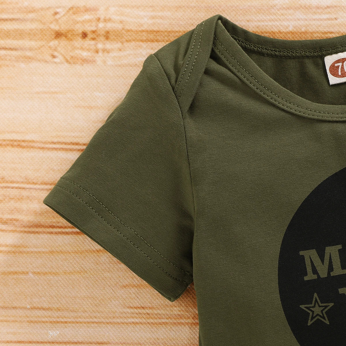 MOE 3pcs Short Sleeve Romper Set