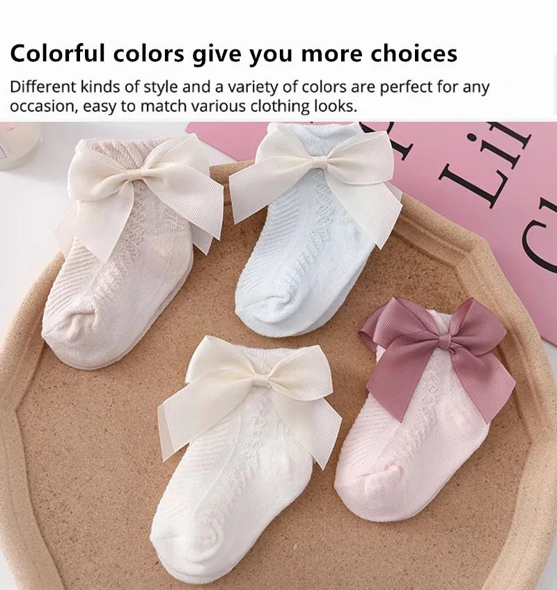 3Pairs Summer Baby Mesh Socks