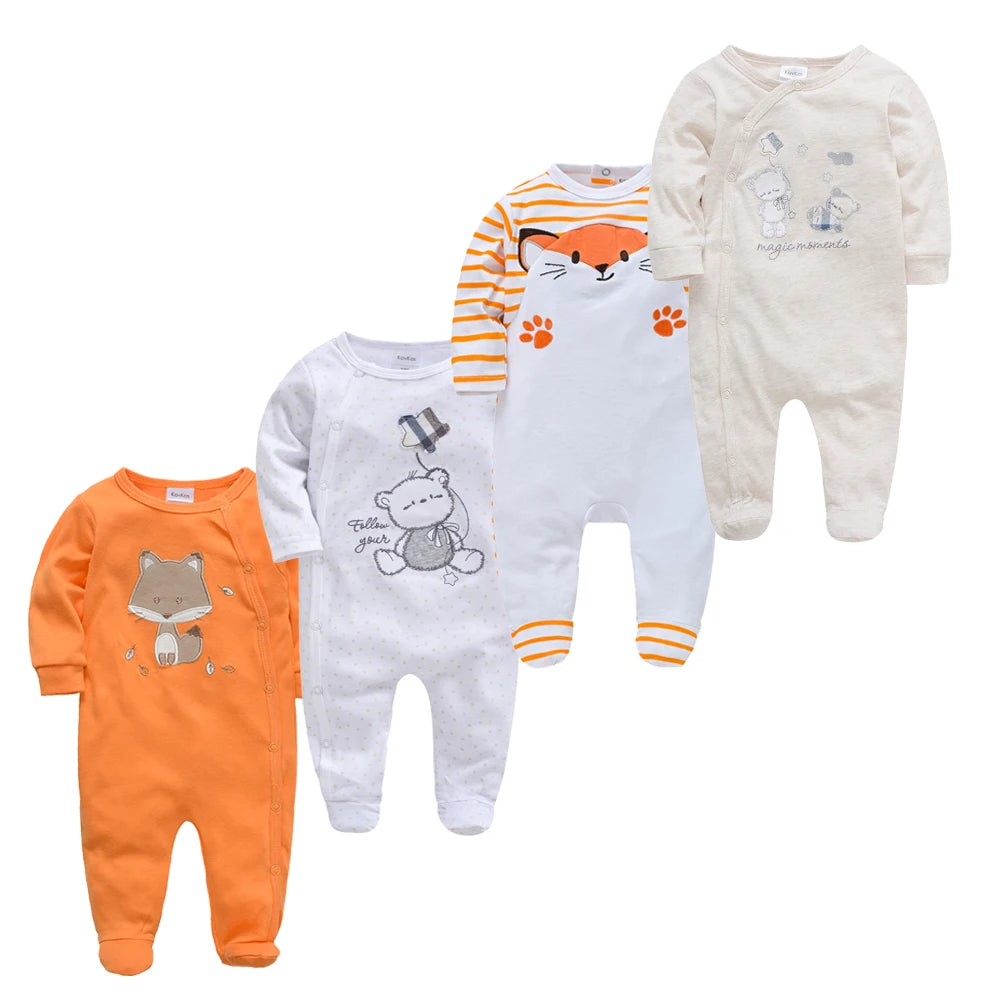 4 Pcs Kavkas Baby Rompers