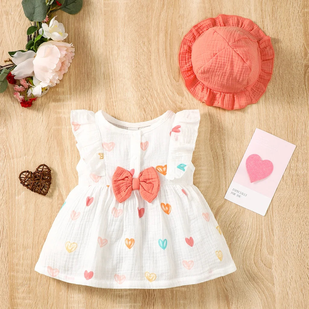 Cilia 2PCS Love Print Dress