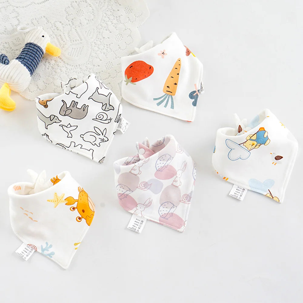 5pcs Cotton Bandana Bibs