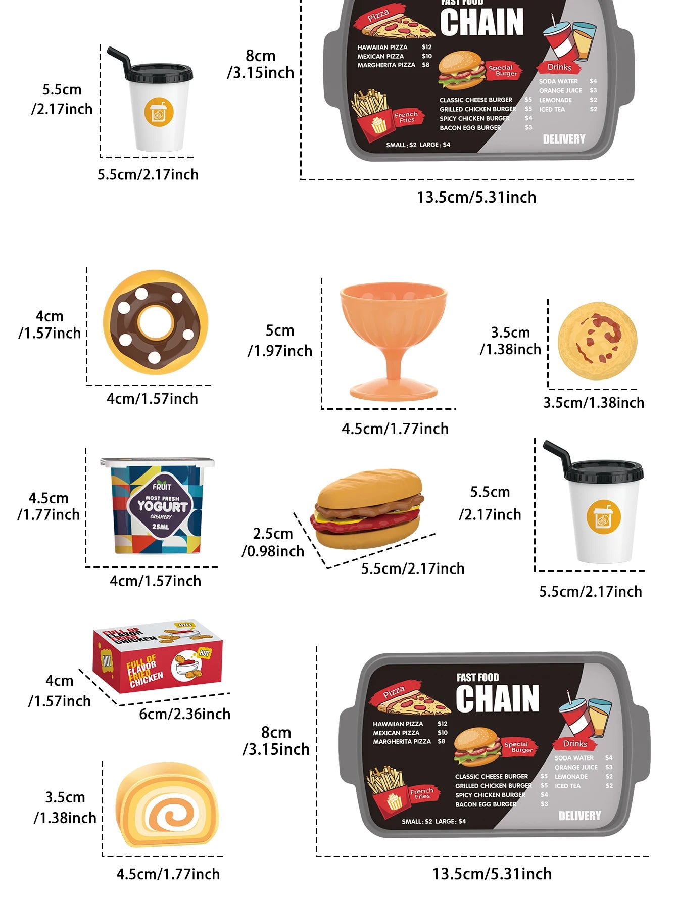 Pretend play, barbecue, fast food, pizza, sushi, afternoon tea, desserts, kitchen food, toy sets