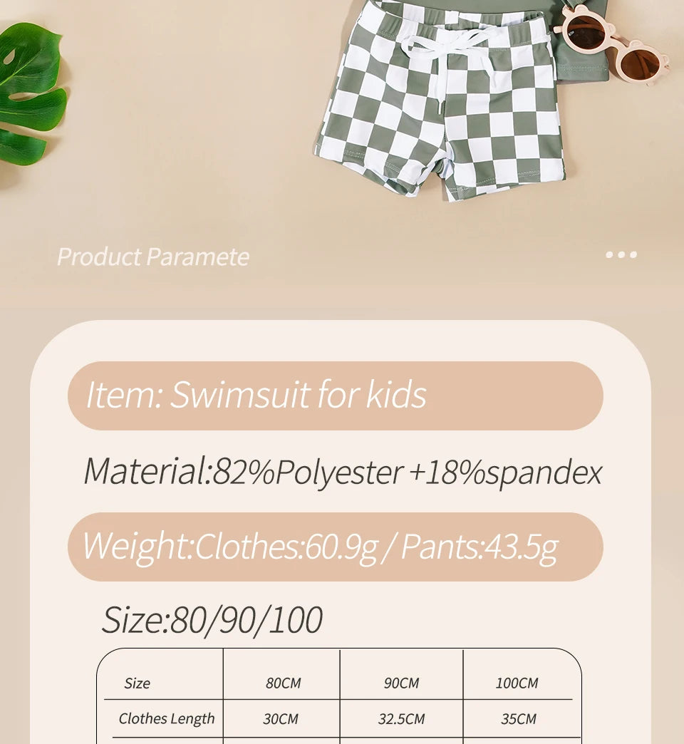 Kangobaby 2pcs Set Boys Swimsuits