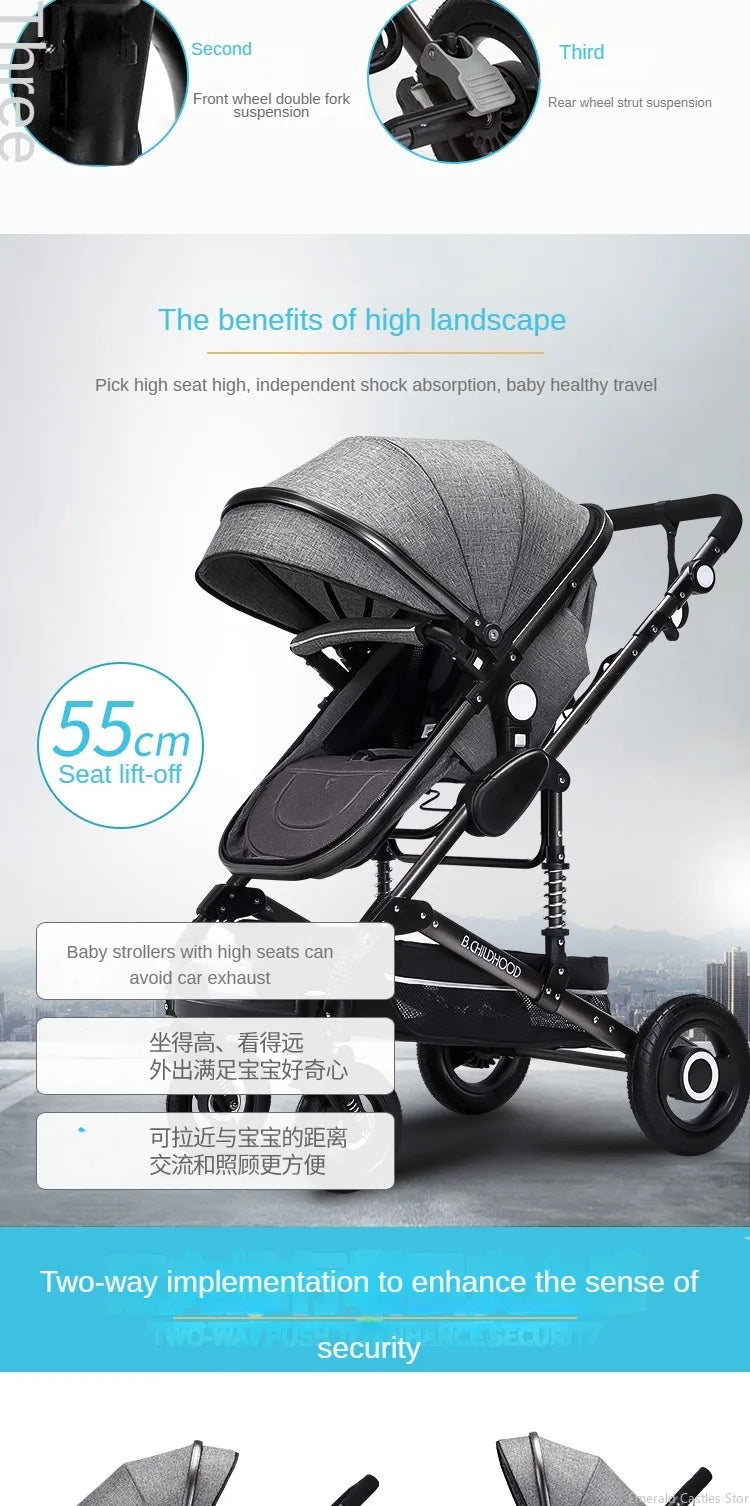 Jojo Baby stroller 3 in 1 stroller