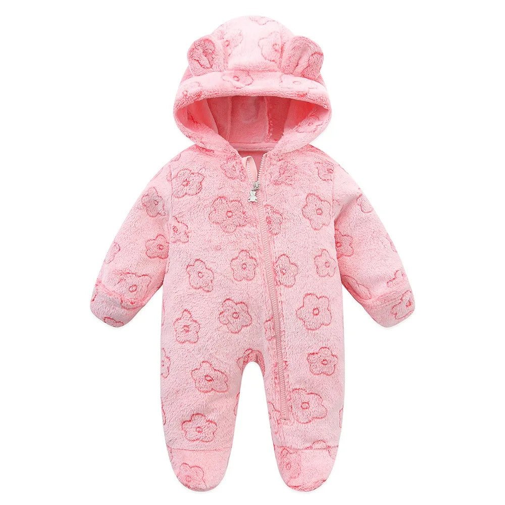 Newborn Baby Fleece Rompers