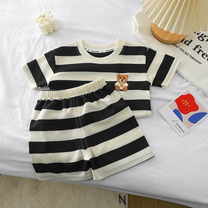 Short Sleeve Shorts Two-piece Set