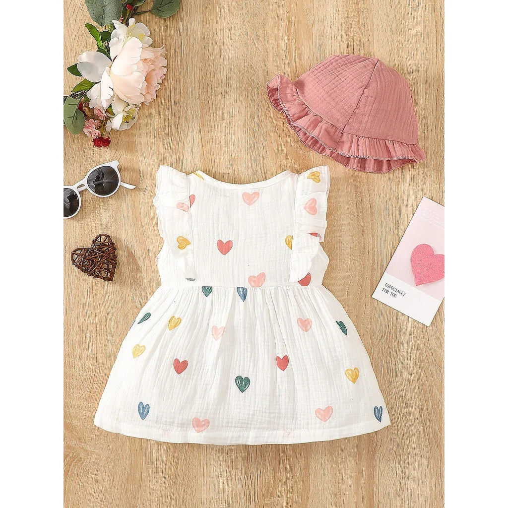 Cilia 2PCS Love Print Dress
