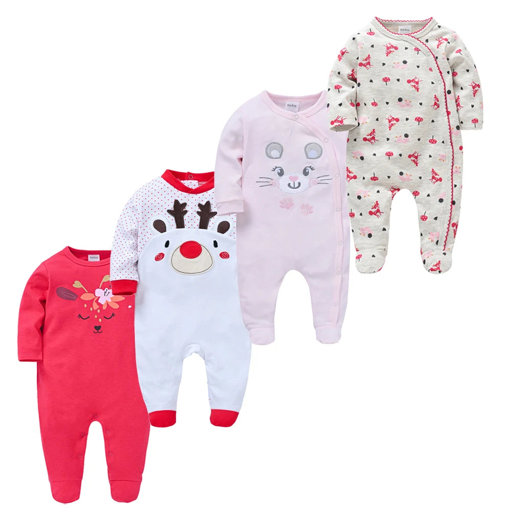 4 Pcs Kavkas Baby Rompers