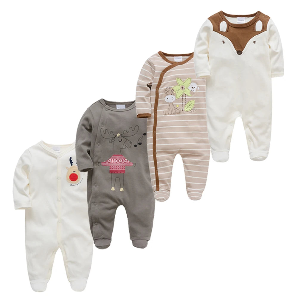 4 Pcs Kavkas Baby Rompers