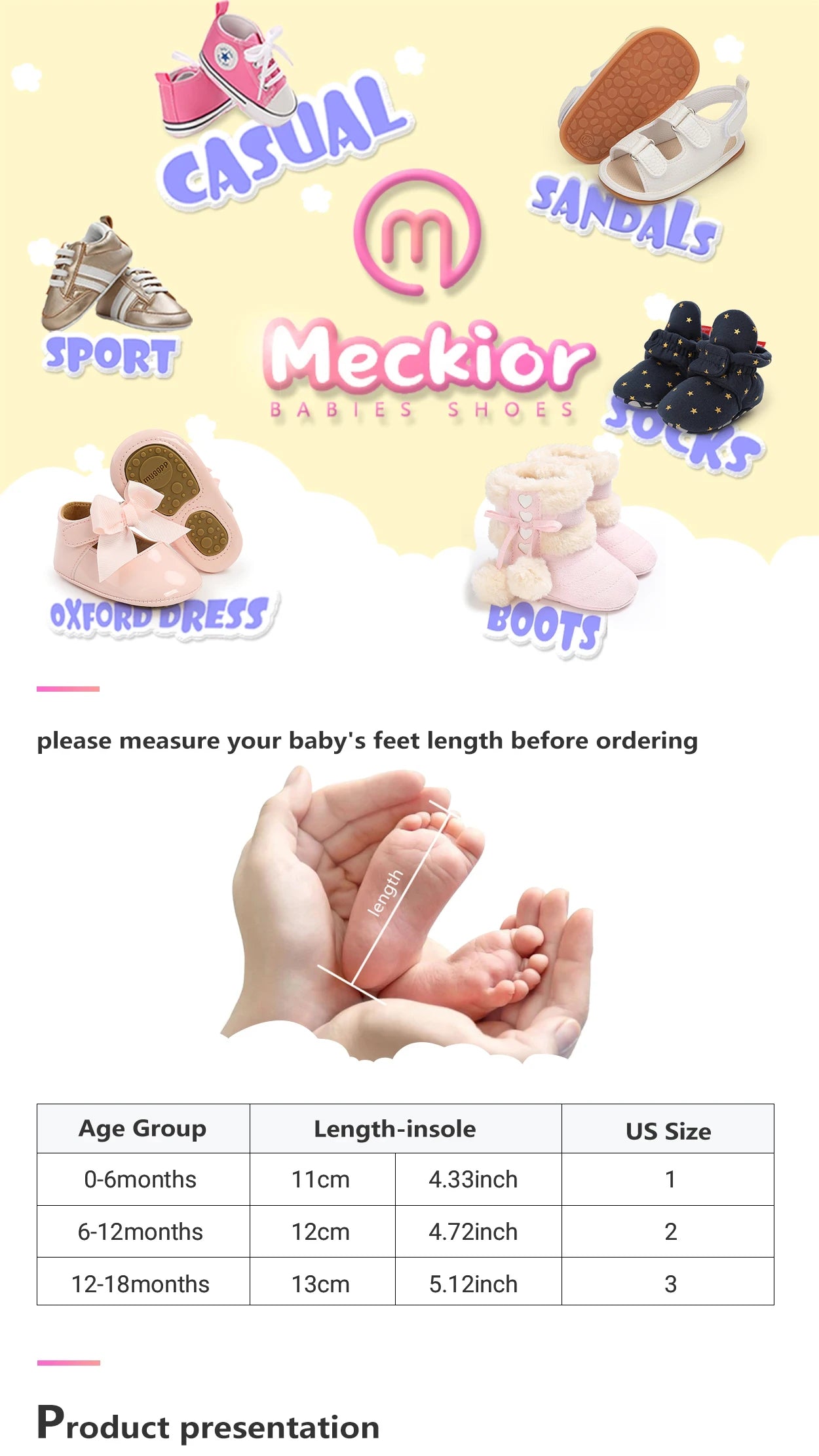 Meckior Baby Shoes
