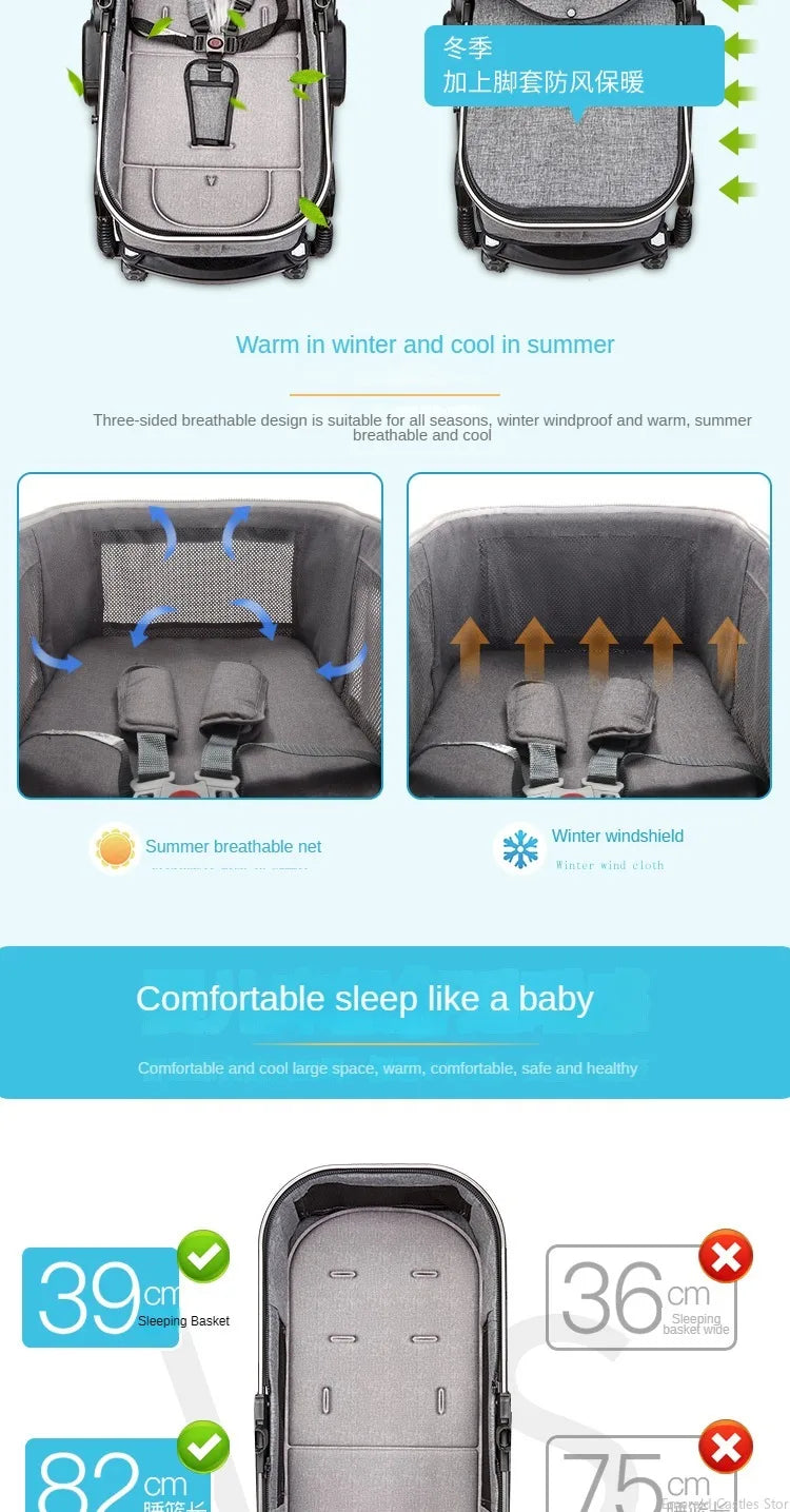 Jojo Baby stroller 3 in 1 stroller