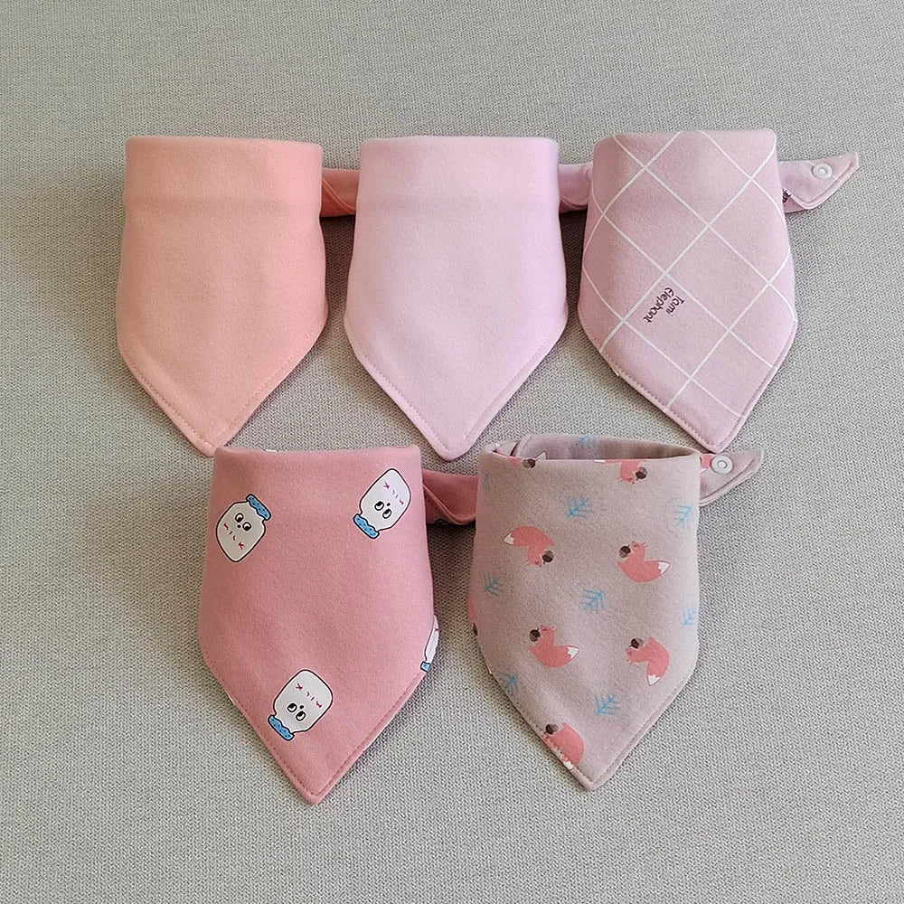 5pcs Cotton Bandana Bibs