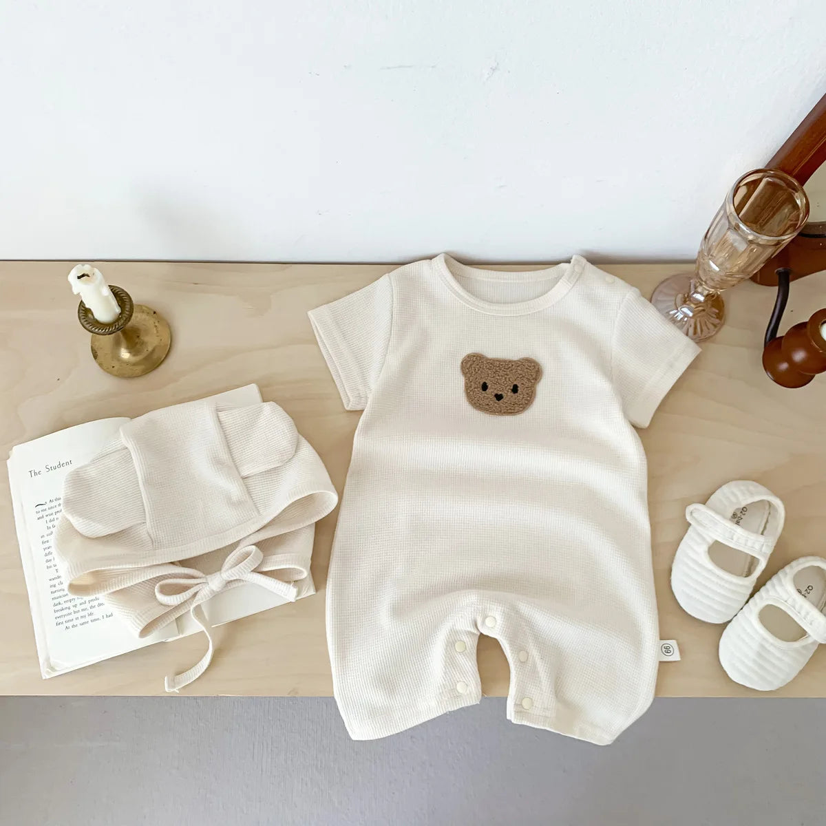 Summer Baby Romper With Hat