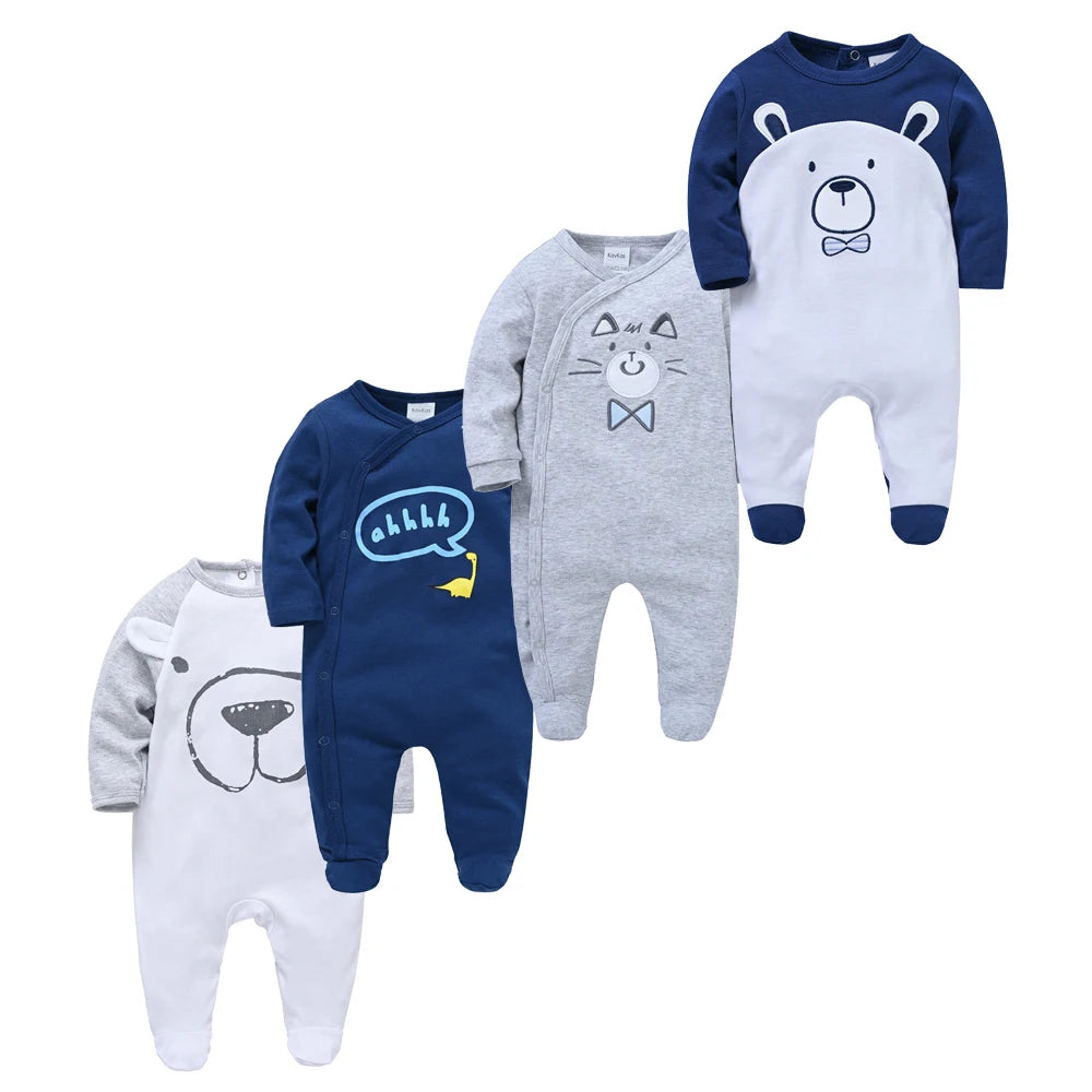 4 Pcs Kavkas Baby Rompers