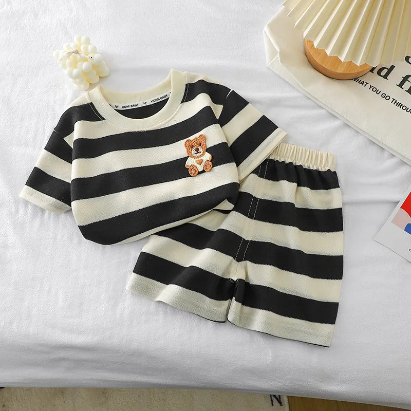 Short Sleeve Shorts Two-piece Set