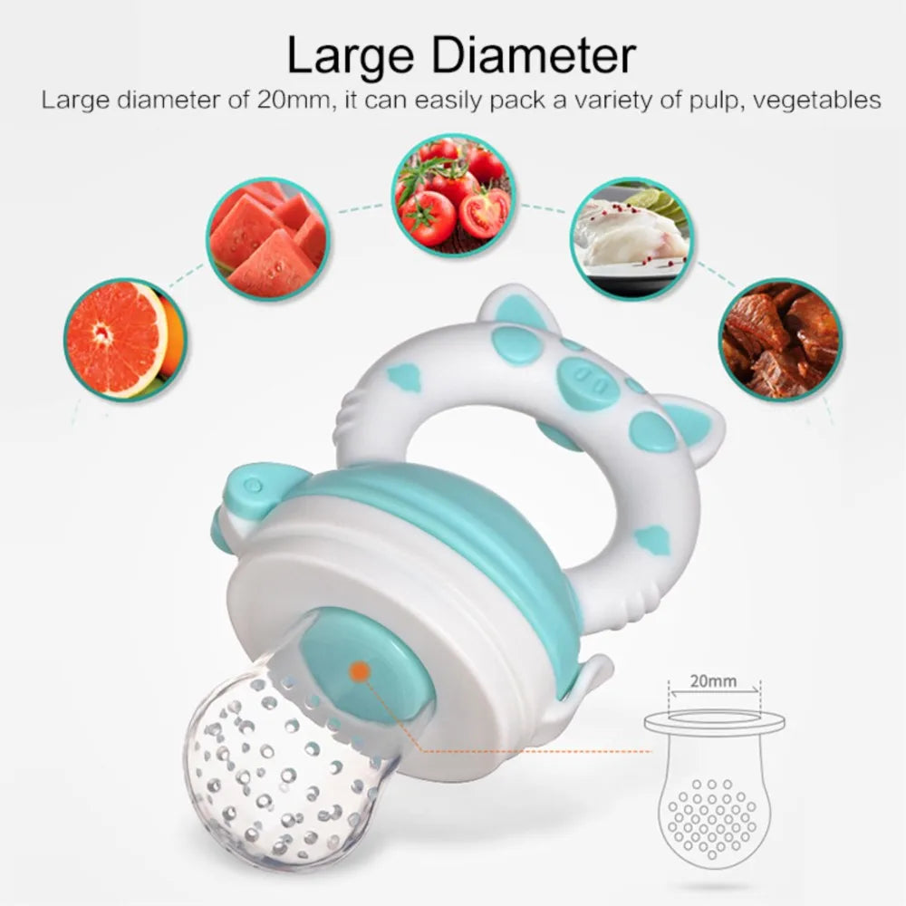 Baby Pacifier fruits and vegetables Silicone Nibbler Feeder