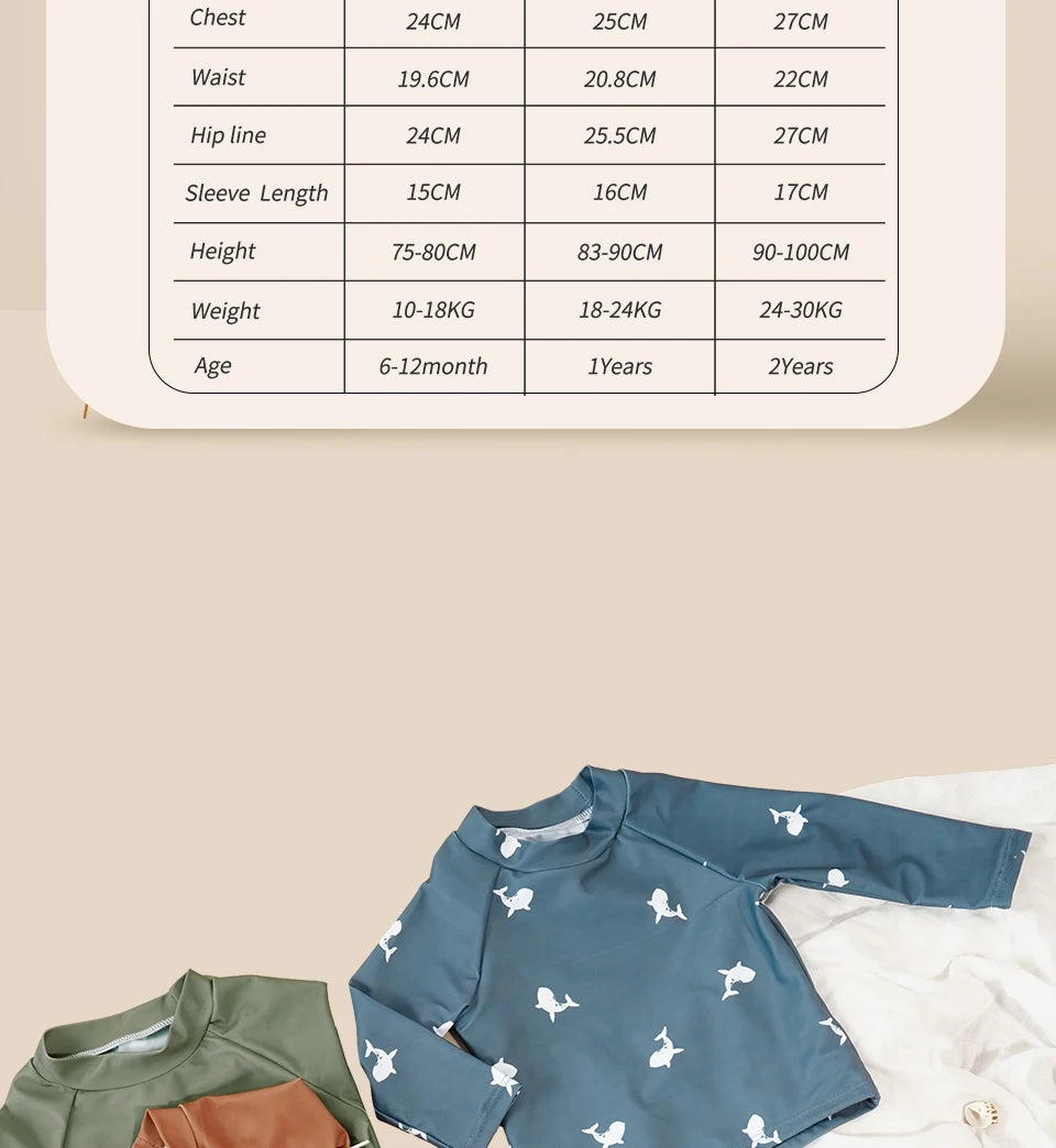 Kangobaby 2pcs Set Boys Swimsuits