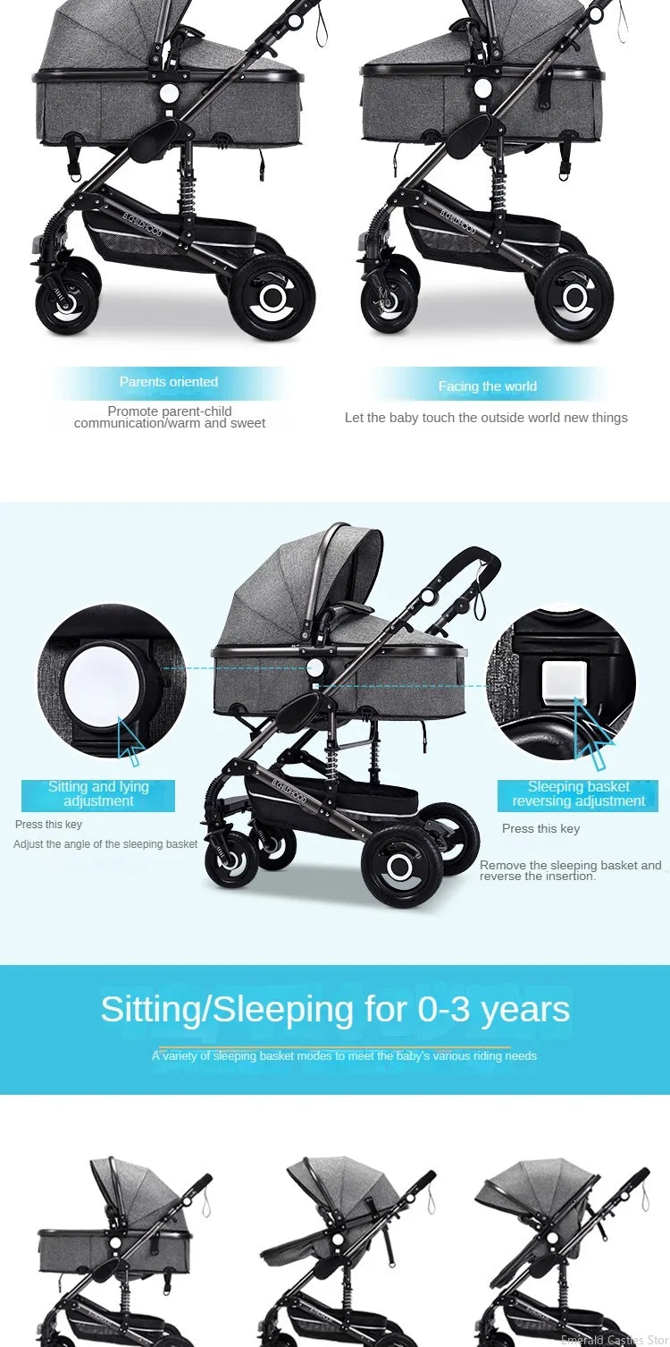 Jojo Baby stroller 3 in 1 stroller