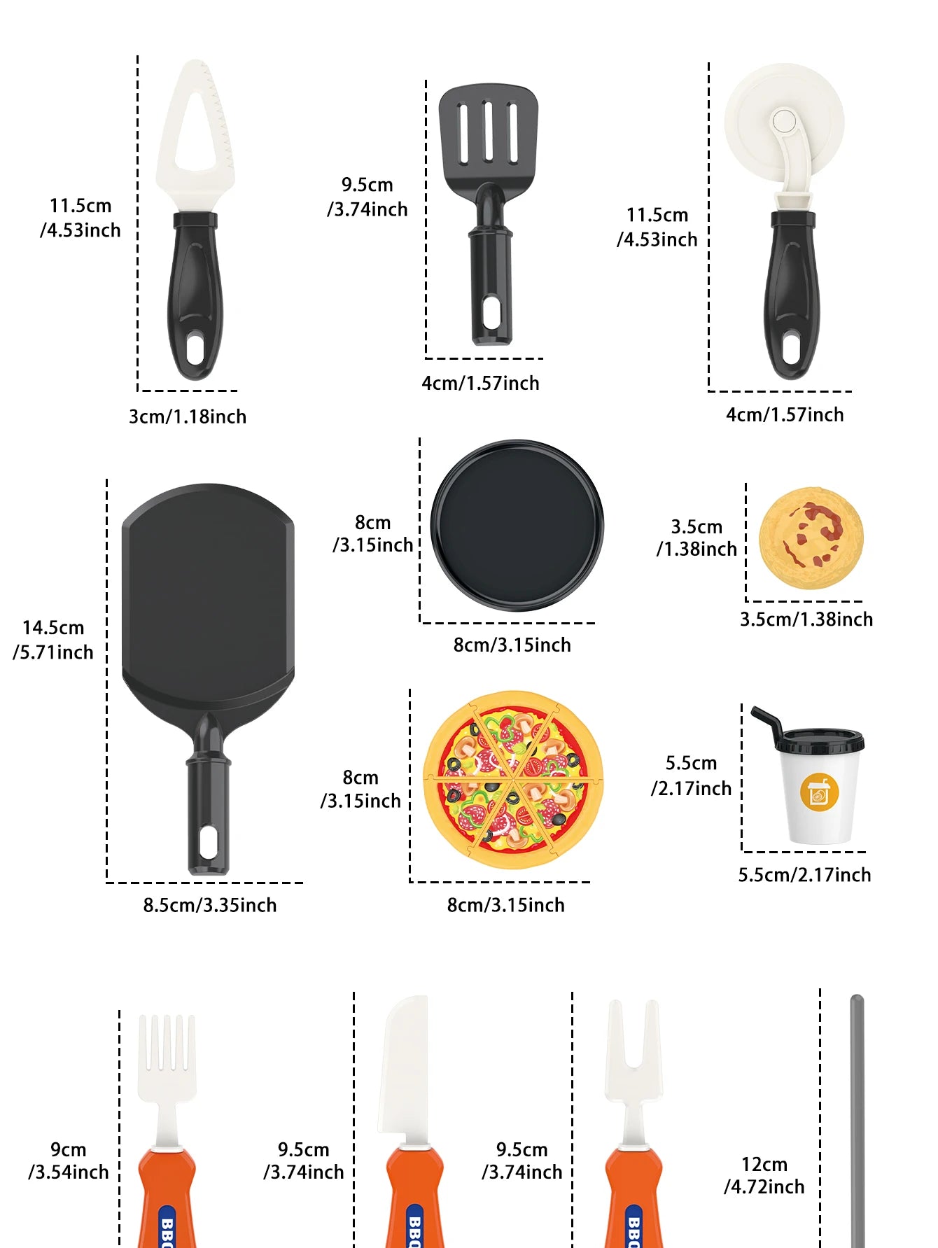 Pretend play, barbecue, fast food, pizza, sushi, afternoon tea, desserts, kitchen food, toy sets