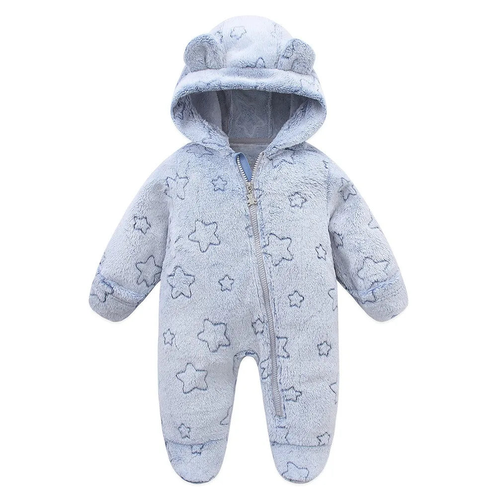 Newborn Baby Fleece Rompers
