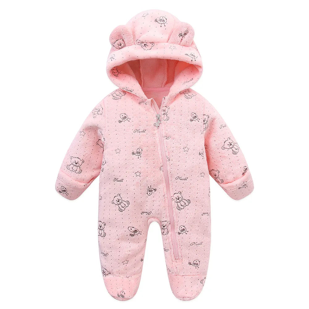 Newborn Baby Fleece Rompers