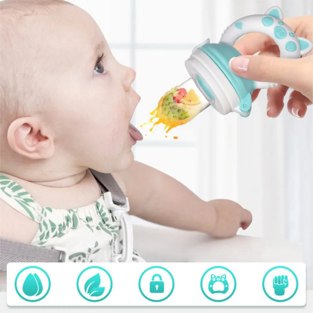 Baby Pacifier fruits and vegetables Silicone Nibbler Feeder