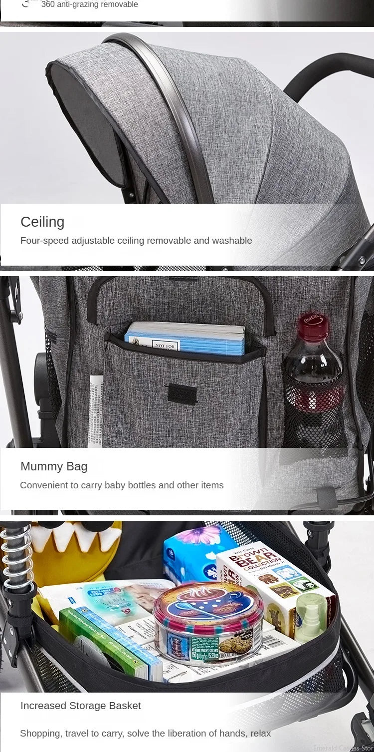 Jojo Baby stroller 3 in 1 stroller
