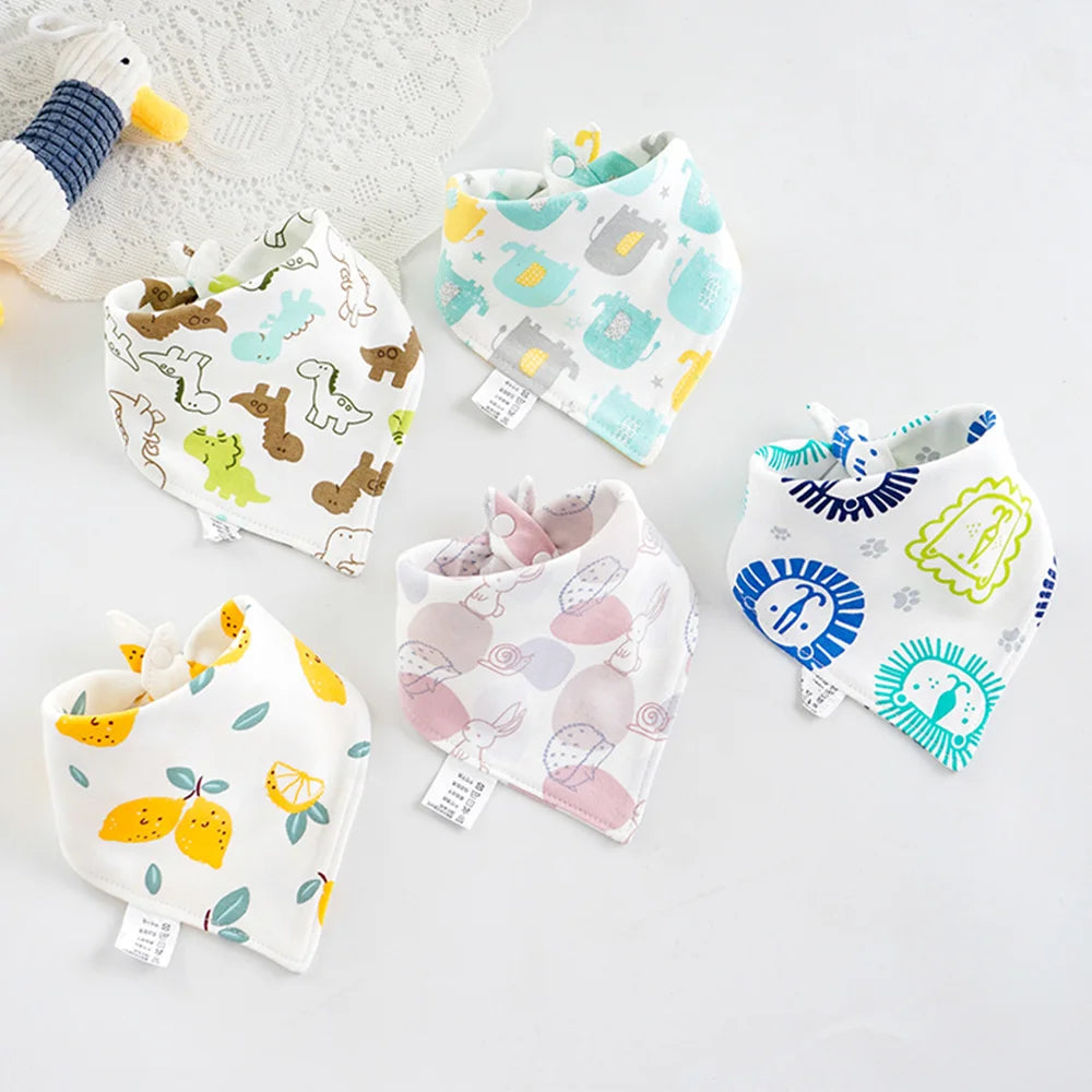 5pcs Cotton Bandana Bibs