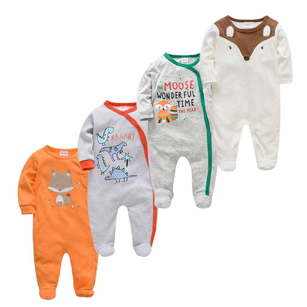 4 Pcs Kavkas Baby Rompers