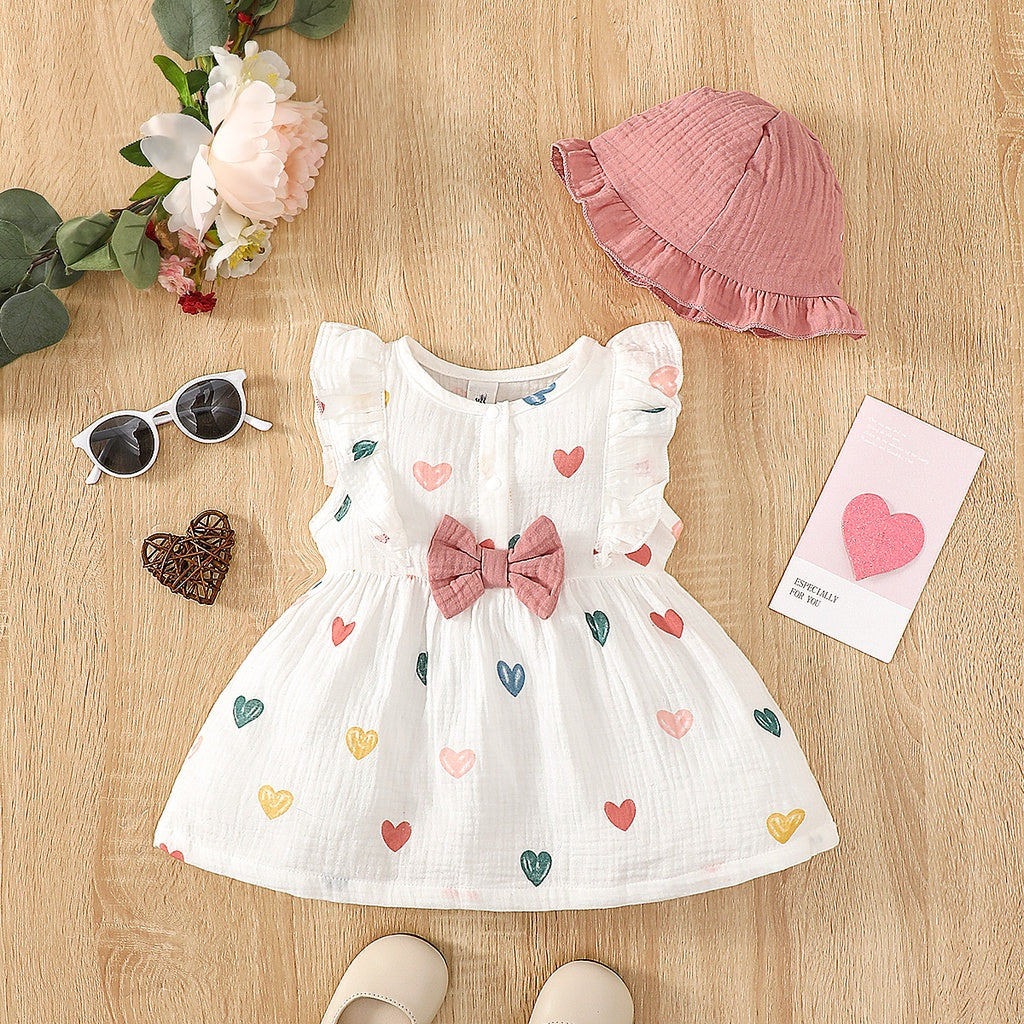 Cilia 2PCS Love Print Dress