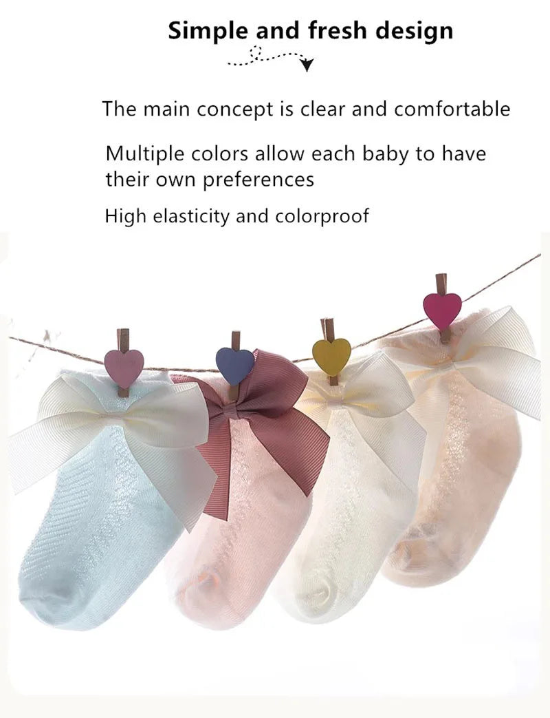 3Pairs Summer Baby Mesh Socks